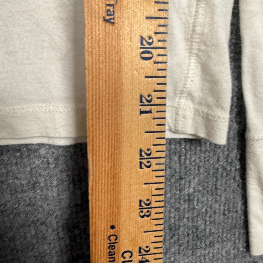 Y2K Abercrombie & Fitch Small T-Shirt White Cotton Logo Crew Neck Long Sleeves - Picture 9 of 10